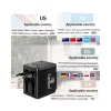 Earldom Universal Travel Adapter All in One International World Travel AC Power Converter Plug Socket