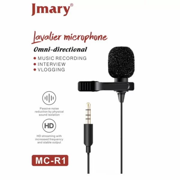 Jmary MC-R1 Lavalier Mic -3.5mm