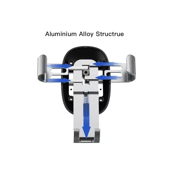 ec4f6807-ec95-44fd-838b-56fb4a0353e2 15w Fast Charging Gravity Linkage Lock Aluminum Alloy Mobile Phone Holder Stand